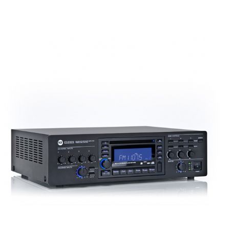 SINTOAMPLIFICATORE MIXER RCF ES3323 CON SORGENTE E SELEZIONE 3 ZONE CD USB MP3 RADIO AUX