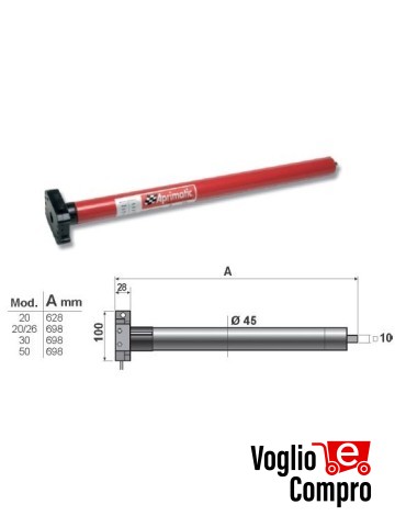 43310/007 APRIMATIC REVOLUX 45M Motore tubolare 50Nm per tapparelle e tende da sole