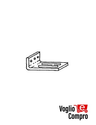 43580/064 Supporto di sostegno in alluminio anodizzato,argento APRIMATIC