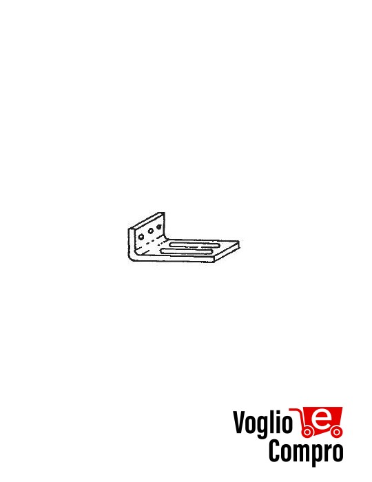 43580/064 Supporto di sostegno in alluminio anodizzato,argento APRIMATIC