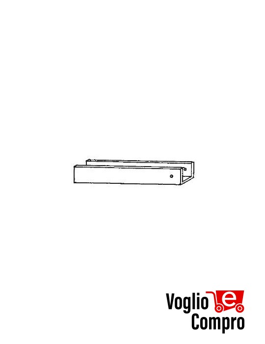 43580/065 Staffa posteriore per cupola,in alluminio anodizzato argento APRIMATIC