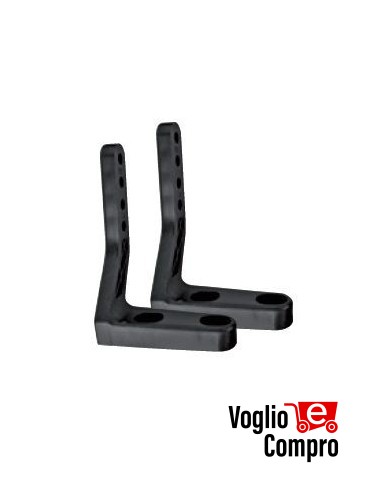 43493/050 Staffe SLIM per attuatori elettromeccanico O2M Nere APRIMATIC