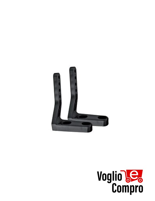 43493/050 Staffe SLIM per attuatori elettromeccanico O2M Nere APRIMATIC