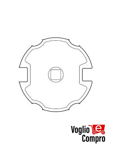43380/059 Adattatore Ogiva per rullo 78 mm serie 45 (SMS-CMS) APRIMATIC