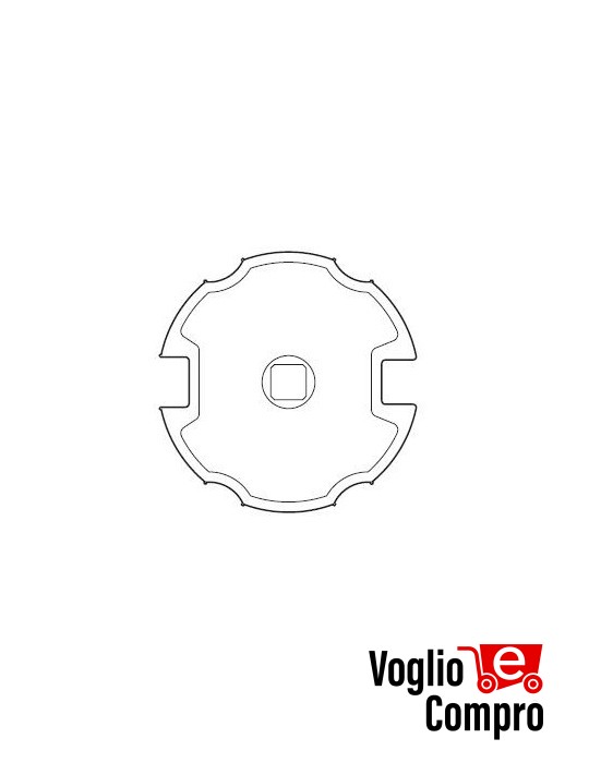 43380/059 Adattatore Ogiva per rullo 78 mm serie 45 (SMS-CMS) APRIMATIC