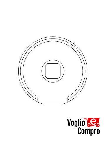 43380/063 Adattatore Tondo per rullo 50 mm serie 45 (SMS-CMS) APRIMATIC