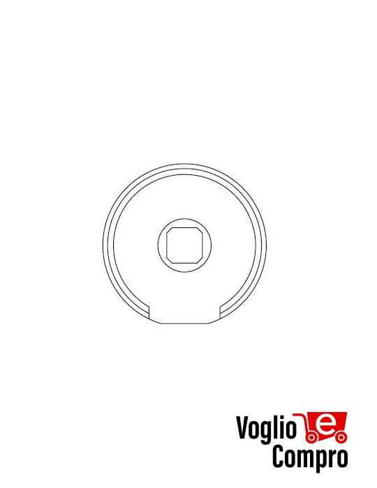 43380/063 Adattatore Tondo per rullo 50 mm serie 45 (SMS-CMS) APRIMATIC