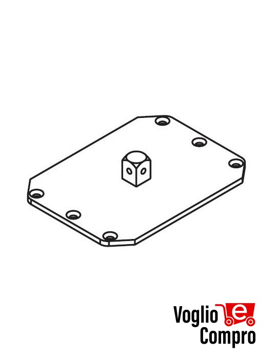 43380/079 Perno quadro Revolux 45M serie 45 (CMS) APRIMATIC confezione 2 pezzi