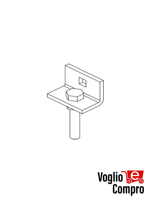 43380/057 Supporto regolabile 45S e 45M serie 45 APRIMATIC