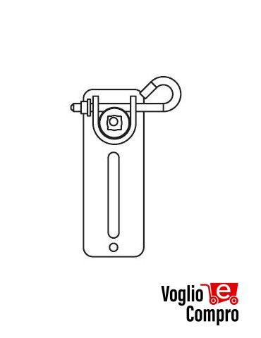 43380/068 Supporto con sblocco 45S e 45M serie 45 APRIMATIC confezione 2 pezzi