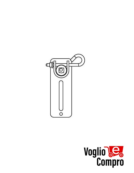 43380/068 Supporto con sblocco 45S e 45M serie 45 APRIMATIC confezione 2 pezzi