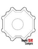 43380/088 Adattatore Ottagonale per rullo 70 mm per serie 59 (SMS-CMS) APRIMATIC