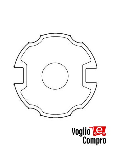 43380/104 Adattatore Ogiva per rullo 78 mm per serie 59 (SMS-CMS) APRIMATIC