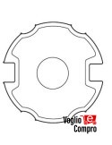 43380/104 Adattatore Ogiva per rullo 78 mm per serie 59 (SMS-CMS) APRIMATIC
