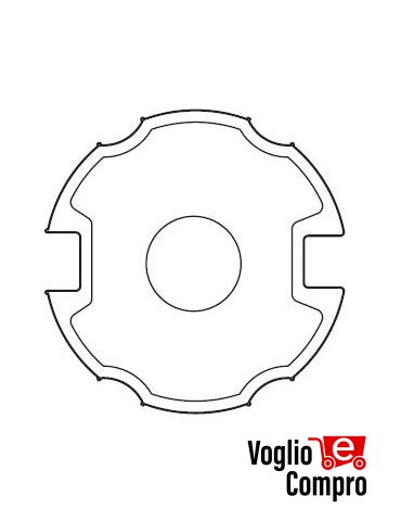 43380/105 Adattatore Ogiva per rullo 85 mm per serie 59 (SMS-CMS) APRIMATIC
