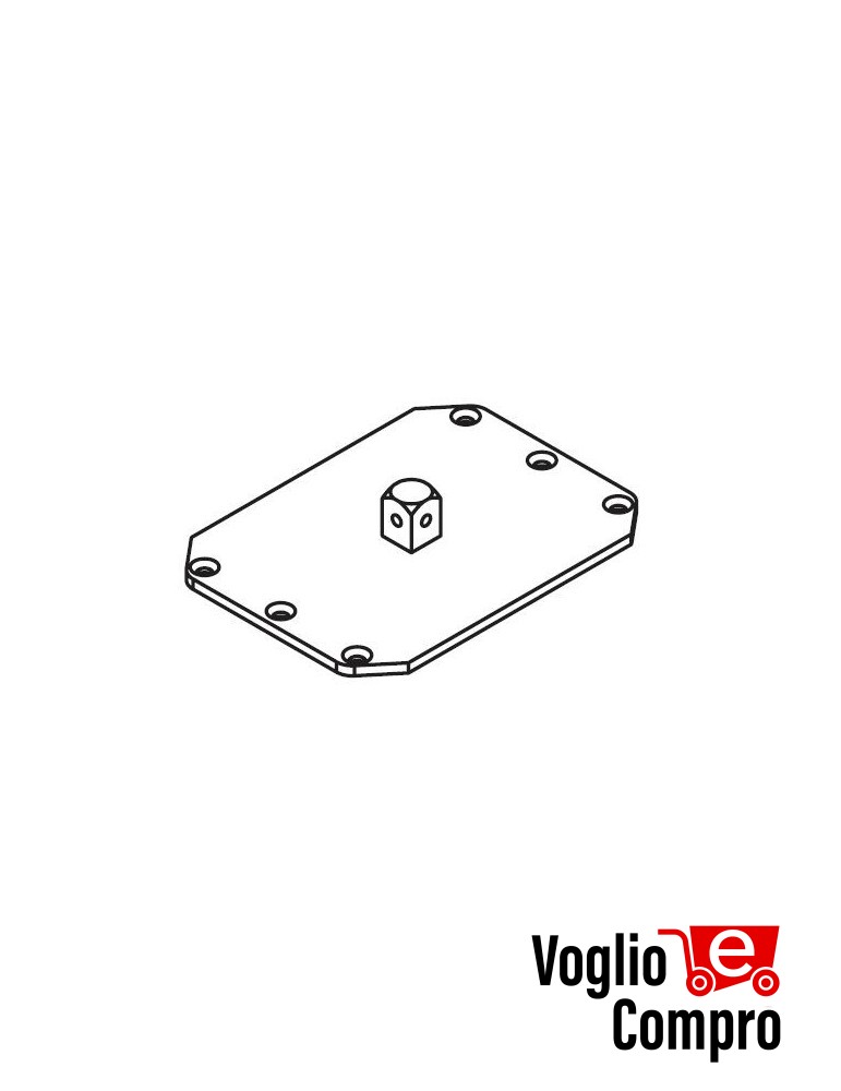 43380/081 Perno quadro Revolux 59M per serie 59 (CMS) APRIMATIC confezione 2 pezzi