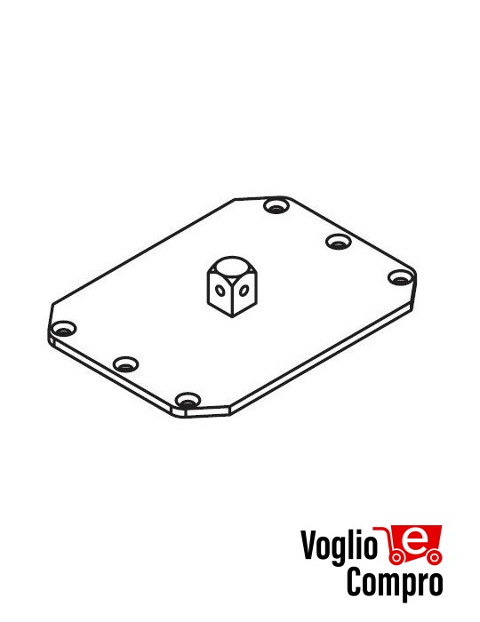 43380/081 Perno quadro Revolux 59M per serie 59 (CMS) APRIMATIC confezione 2 pezzi