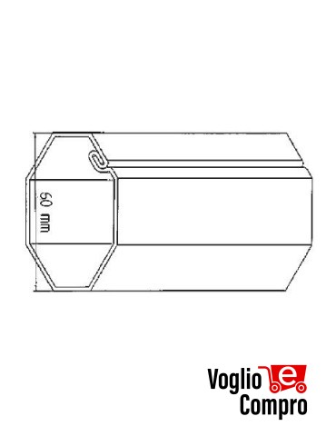 43380/094 Tubo ottagonale Ø 60 (in barre da 3 m) APRIMATIC