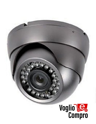 TELECAMERA V2 Mini Dome Night ANTIVANDALO (BIANCA) + IR 1/3'' Sony ccd 420 TVL
