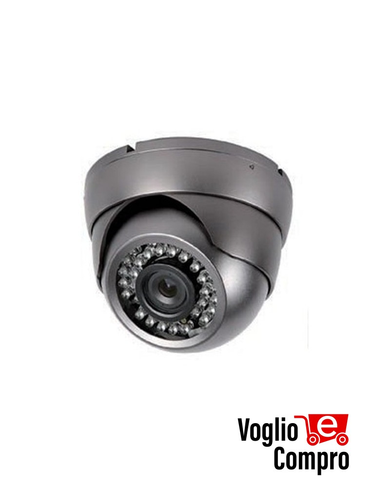 TELECAMERA V2 Mini Dome Night ANTIVANDALO (BIANCA) + IR 1/3'' Sony ccd 420 TVL
