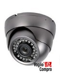 TELECAMERA V2 Mini Dome Night ANTIVANDALO (BIANCA) + IR 1/3'' Sony ccd 420 TVL