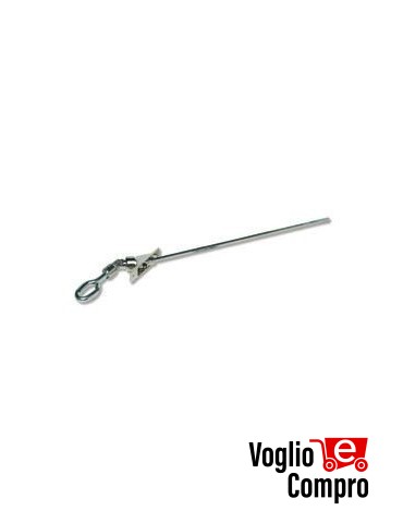 43380/071 Snodo 45° 2 fori con occhiolo astina esagono 7 mm L  400 APRIMATIC