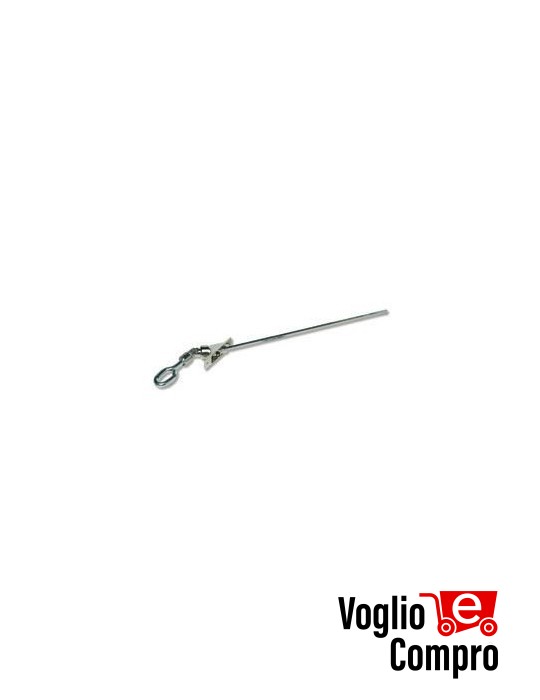 43380/071 Snodo 45° 2 fori con occhiolo astina esagono 7 mm L  400 APRIMATIC