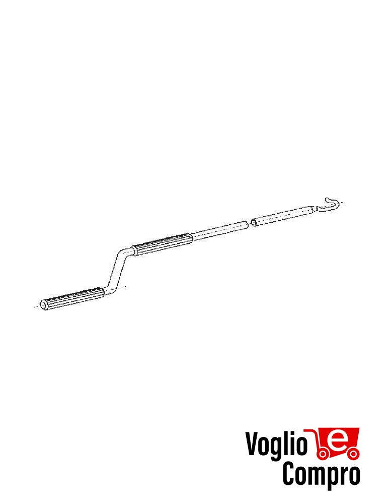 43380/096 Asta per manovra di soccorso manuale L 150 APRIMATIC