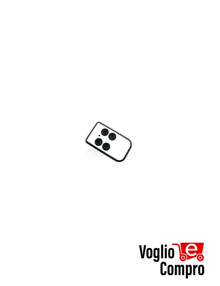 6900306 TELECOMANDO RADIOCOMANDO AUTOAPPRENDIMENTO QUARZATO UNIVERSALE 27-40 MHZ Q ZERO 4 canali BIANCO