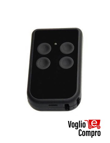 6900305 TELECOMANDO RADIOCOMANDO AUTOAPPRENDIMENTO QUARZATO 27-40 MHZ Q ZERO 4 canali NERO