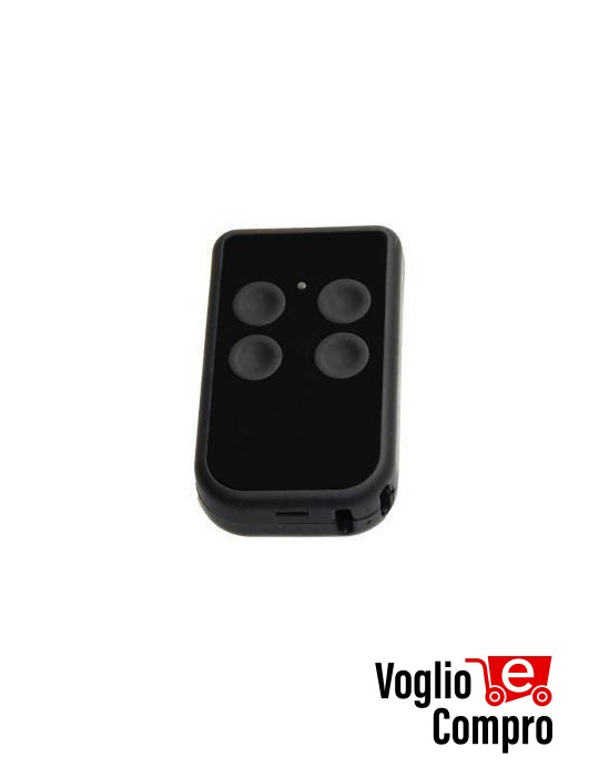 6900305 TELECOMANDO RADIOCOMANDO AUTOAPPRENDIMENTO QUARZATO 27-40 MHZ Q ZERO 4 canali NERO