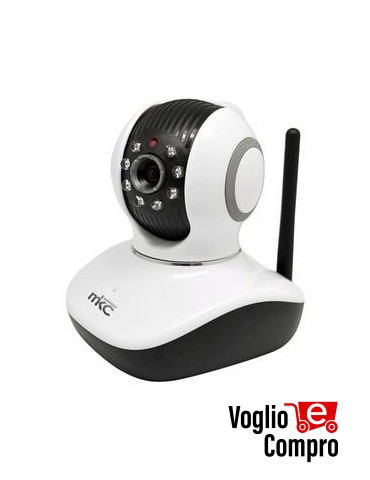 TELECAMERA MKC 559590186 PLUG AND PLAY IP INDOR 720P SD SLOT SMART EYE 1.0 con rotazione