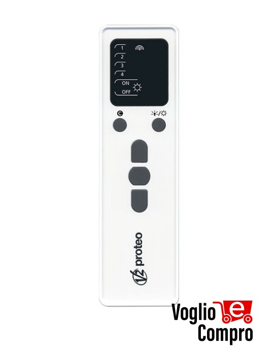 PROTEO 4 V2 TRASMETTITORE 4 CANALI 434,15 MHz PER TENDE E TAPPARELLE