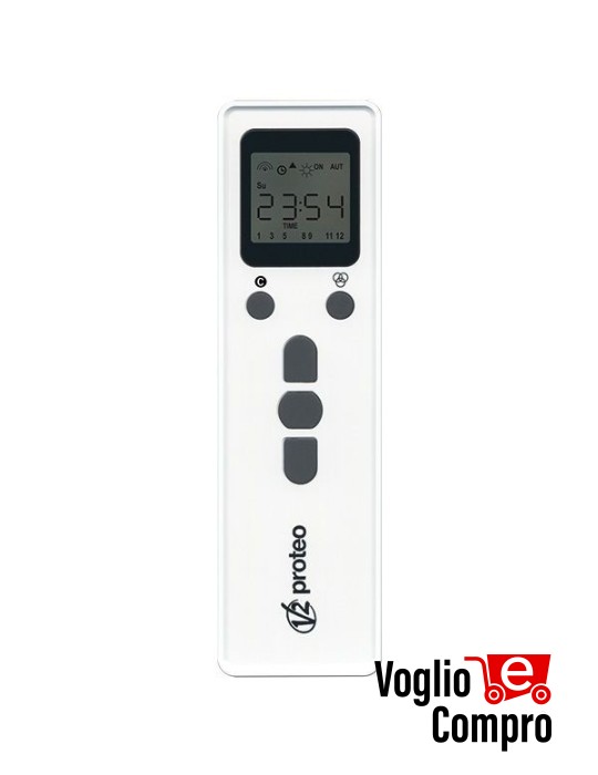 PROTEO 12 D V2 TRASMETTITORE 12 CANALI 434,15 MHz CON DISPLAY E FUNZIONE TIMER
