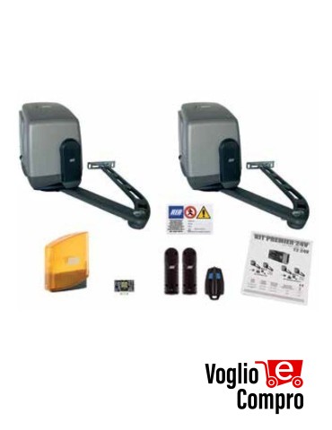 KIT RIB AUTOMAZIONE PREMIER 24V PER CANCELLO ANTE A BATTENTE BRACCI ARTICOLATI