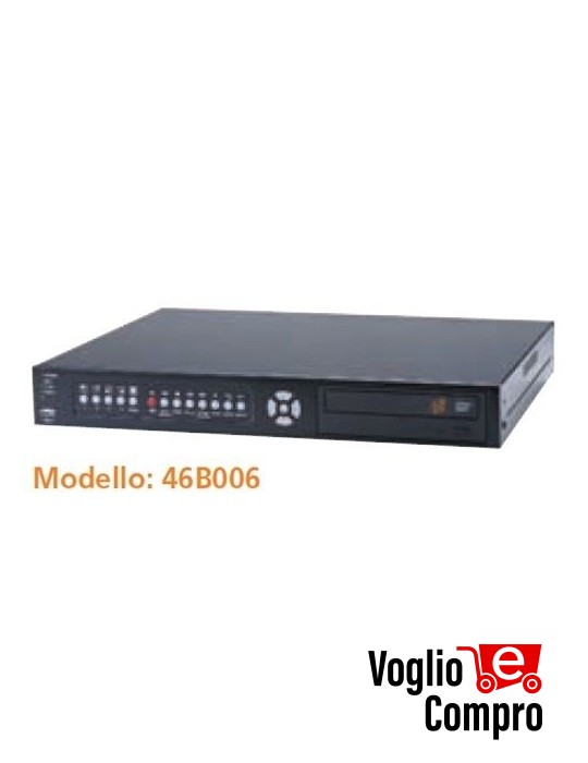 46B006 VIDEOREGISTRATORE DVR Triplex 4 canali network Compressione H.264 DVR CMS USB