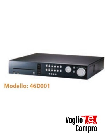 46D001 VIDEOREGISTRATORE DVR IBRIDO 4 canali Pentaplex network MPEG4 livello avanzato