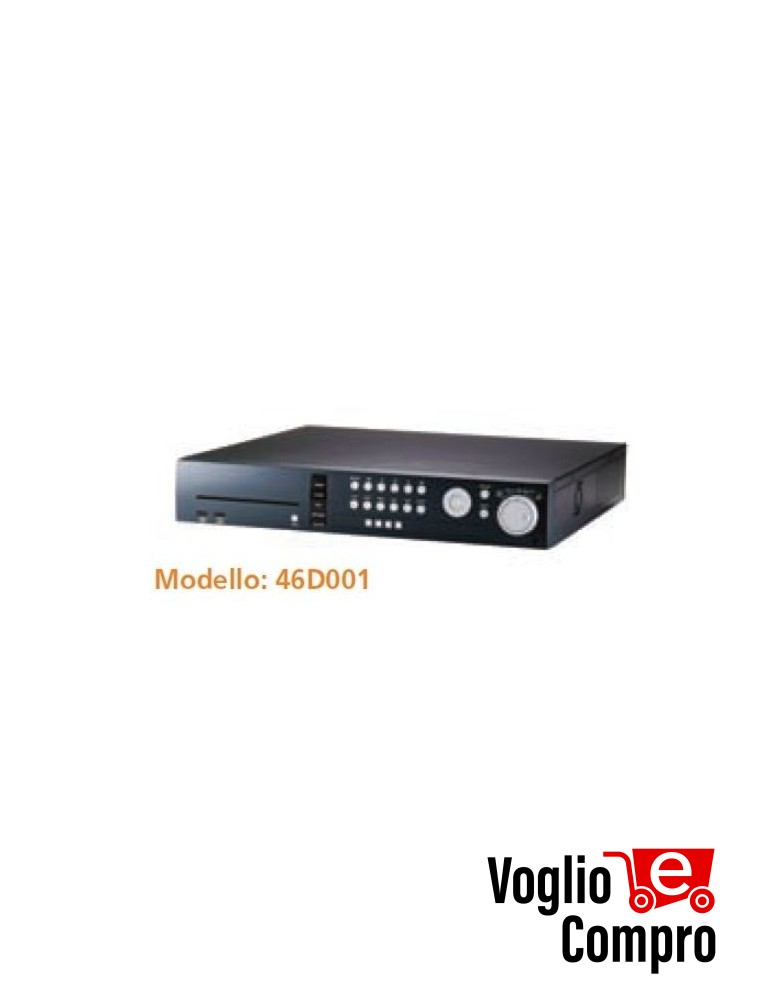 46D001 VIDEOREGISTRATORE DVR IBRIDO 4 canali Pentaplex network MPEG4 livello avanzato