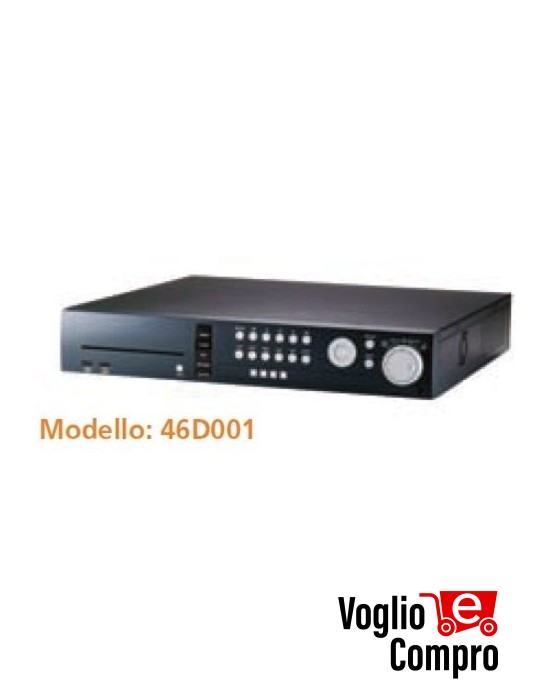 46D001 VIDEOREGISTRATORE DVR IBRIDO 4 canali Pentaplex network MPEG4 livello avanzato