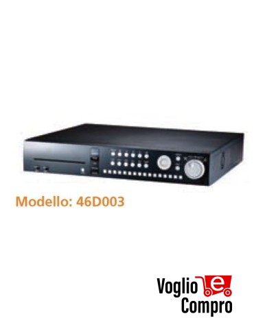 46D003 VIDEOREGISTRATORE DVR IBRIDO 16 canali. Pentaplex MPEG4 CMS PAL HYBRID NO HD