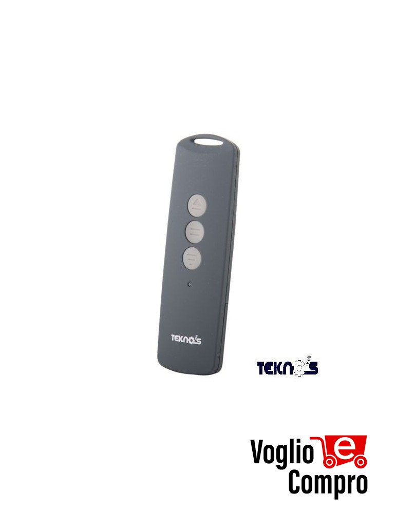 TELECOMANDO RADIOCOMANDO TEKNOS TTN1 433,92Mhz PER TUTTI I RICEVITORI TEKNO'S