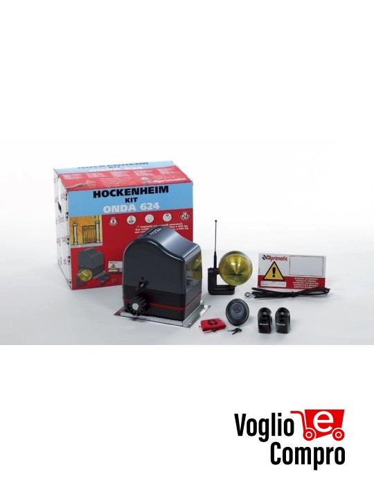KIT APRIMATIC HOCKENHEIM ONDA 624 MOTORE 24V CANCELLO SCORREVOLE FINO A 600 KG