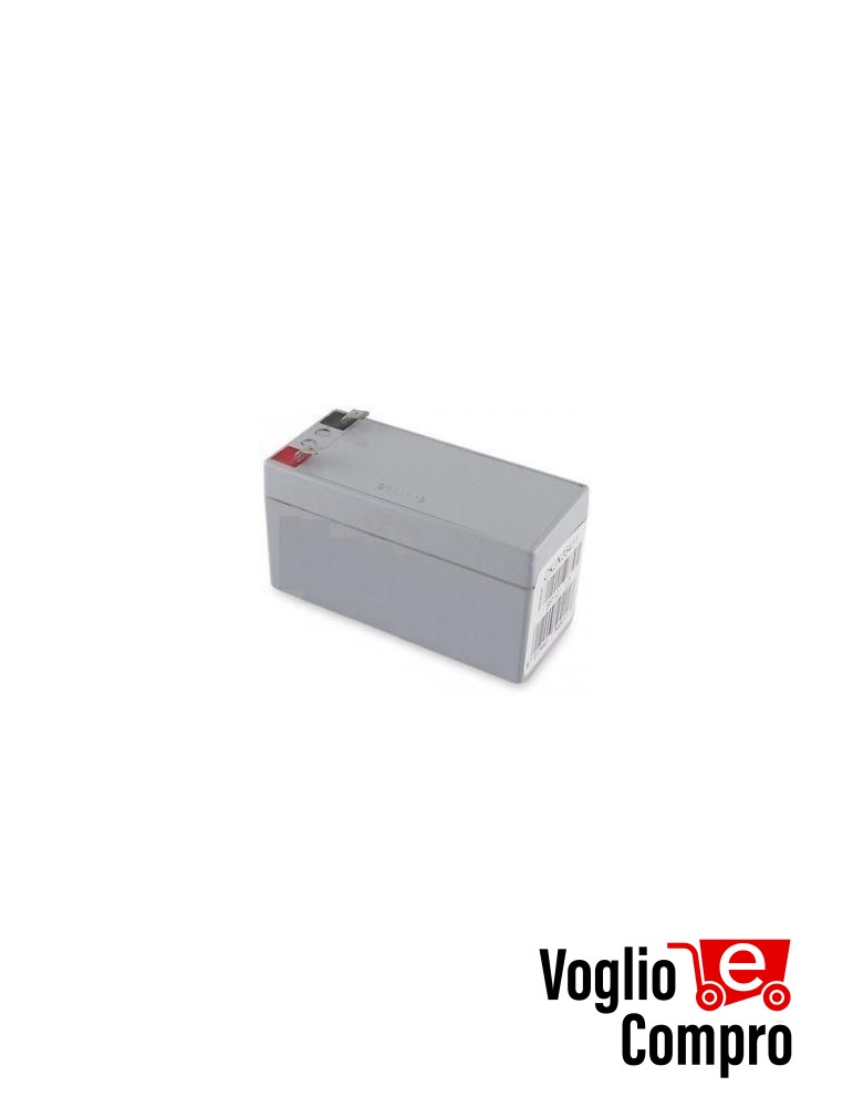 BATTERIA DA 1,2 Ah 12V RIB PER MOTORE K400 SCORREVOLE PRESIDENT BARRIERA CONTROLLO ACCESSI