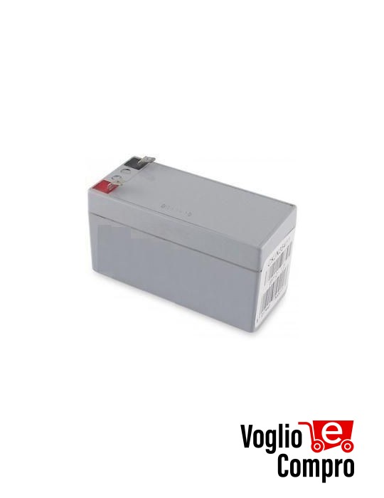 BATTERIA DA 1,2 Ah 12V RIB PER MOTORE K400 SCORREVOLE PRESIDENT BARRIERA CONTROLLO ACCESSI