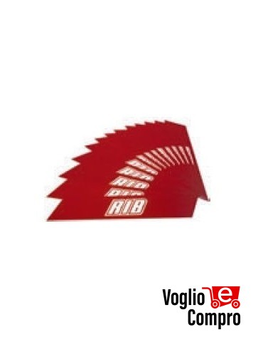 ADESIVI PER ASTE RIB TONDE DELLE BARRIERE DIAMETRO 100mm DA 12 PEZZI