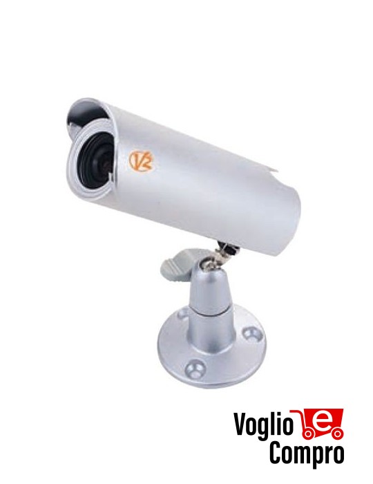 TELECAMERA V2 COMPATTA Day & Night CCD 420 TVL. Lente 3,6 mm 0,1 Lux