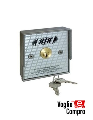 SELETTORE A CHIAVE RIB CLASSICO DA PARETE PER AUTOMAZIONE CANCELLI SERRANDE E PORTE