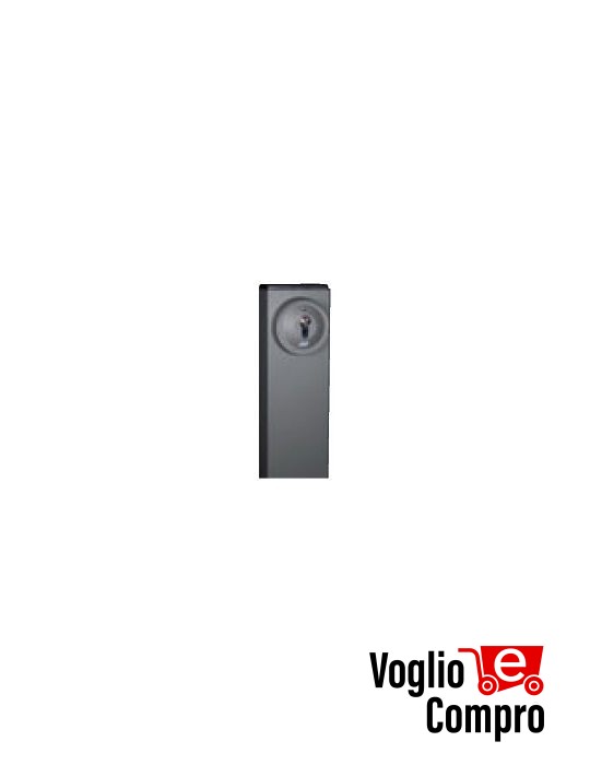 COLONNINA RIB ALTEZZA 1M PER SELETTORE A CHIAVE BLOCK DI ALLUMINIO VERNICIATO