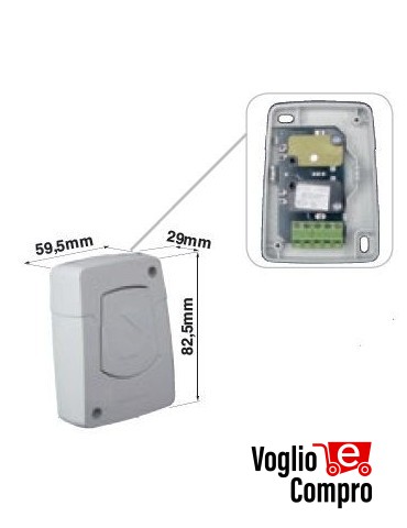 PULSANTIERA RIB FLAT CON COMANDO DIRETTO MOTORE E MORSETTIERA