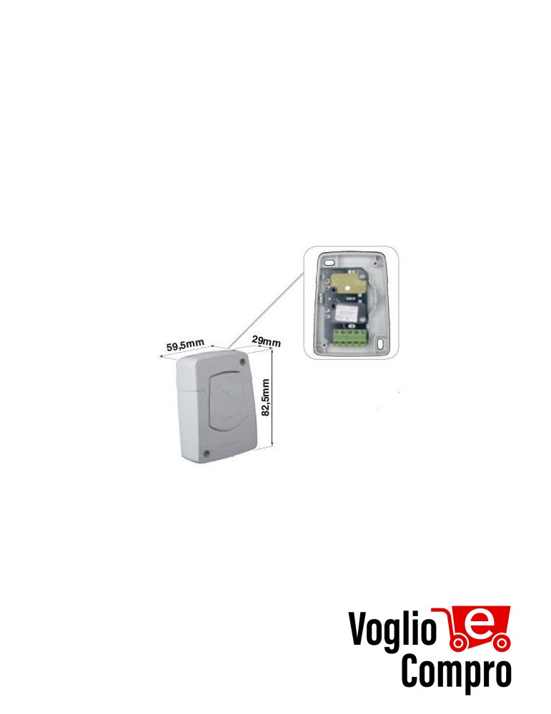 PULSANTIERA RIB FLAT CON COMANDO DIRETTO MOTORE E MORSETTIERA